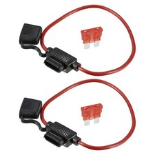 Porte-fusible étanche à lame 10A 12AWG Porte-fusible 12 AWG en noir