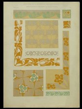 ORNEMENTATION MODERNE, MAURICE DUFRENE -1902- LITHOGRAPHIE, ART NOUVEAU