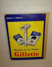 PUB GILLETTE CLASSEUR TIMBRES