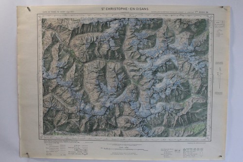 Ancienne carte ign albertville - ancienne,