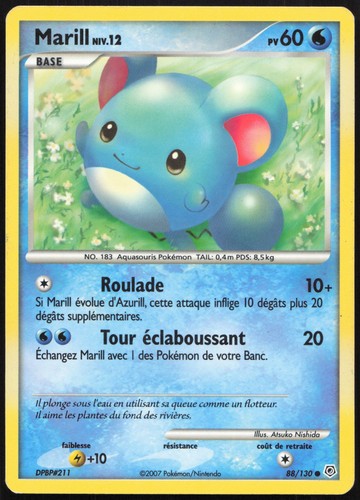 Carte pokémon marill 130 - carte,