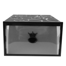 Conteneurs De Stockage Rangement Chaussures Boite Transparente Pliable