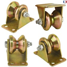 Pack de 4 Poulie de Levage, Lre Co. Roue Gorge V Poulie Simple poulie à 