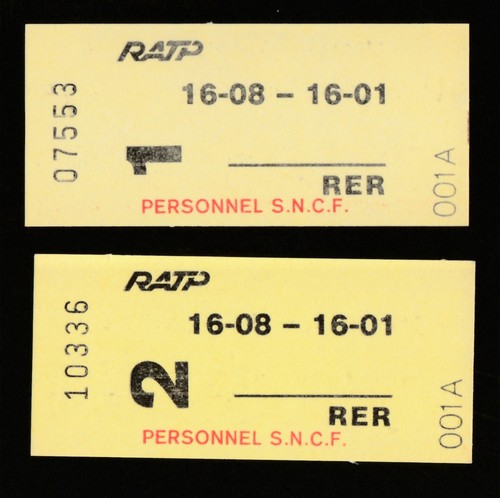 Lot tickets de train - lot,