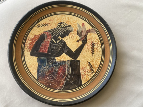 Assiette décorative terre - assiette,