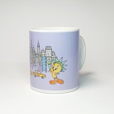 Ancien MUG Tasse TITI NEW YORK Violet TBE Rare No Relief Bol Disney Diddl Arco