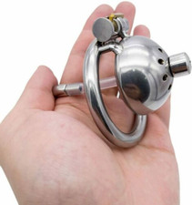 Métal Cage de Chasteté Ceinture de verrouillage pour homme Avec cadenas Civière