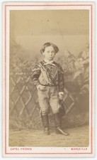 CDV circa 1875. Jeune cavalier