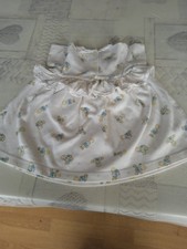 Robe Prénatal fond blanc bébés 3 mois m. courtes 100 % coton