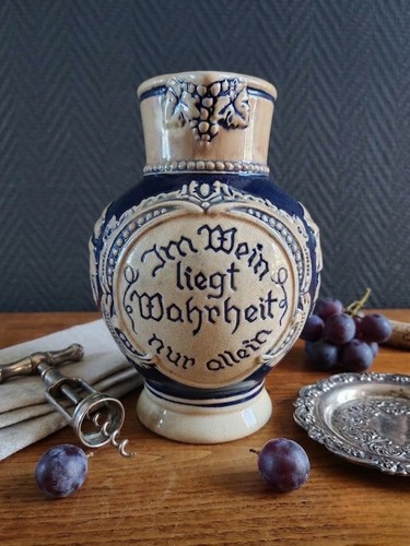Pichet vin ancien grès - pichet,