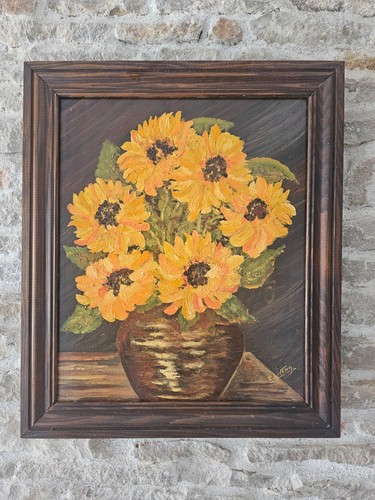 Tableau huile sur toile - sur, nature