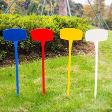 10Pcs Plastique Retroussé Plante Étiquettes Marqueurs Nurserie Bac Jardin Bâton
