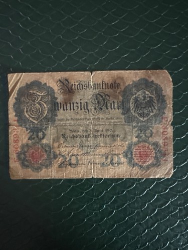 Ancien billet allemand - allemand, de