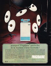 PUBLICITE ADVERTISING 045  1966  FRIGIDAIRE    machine à laver ECOMATIC