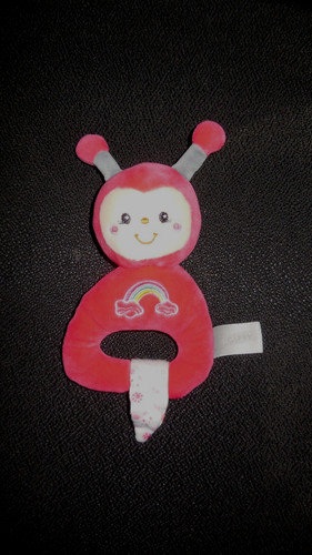 Doudou hochet coccinelle rouge - doudou,