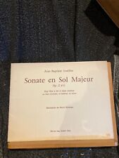 J.-B. Loeillet Sonate Sol M op. 2-6 partition flute a bec basse continue Zurfluh
