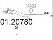 TUYAU D'éCHAPPEMENT FIAT UNO
