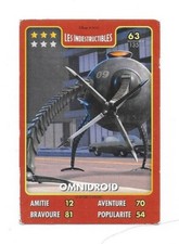 Carte Auchan - Héros Disney Pixar - Les Indestructibles - N°63 - Omnidroid