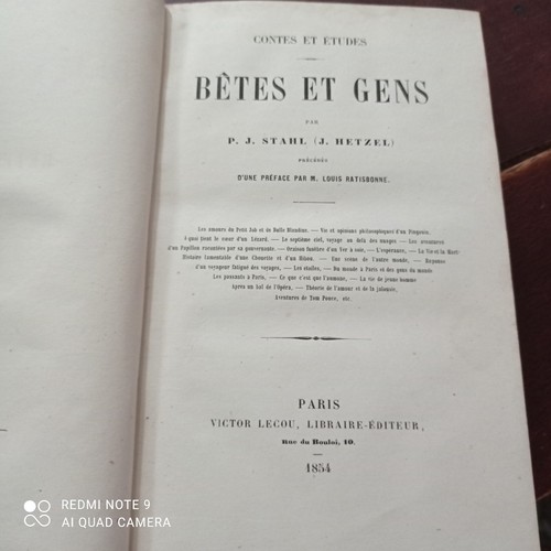 Livre ancien bêtes - ancien., et