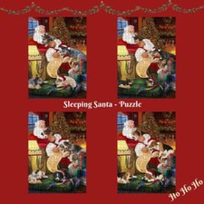 Christmas Santa Sleeping with