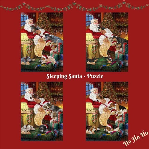 Christmas santa sleeping - sleeping, with