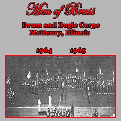 Men brass drum corps - drum, cd