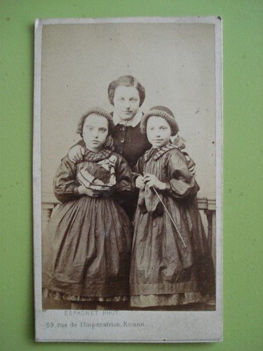 Photo cdv france fillette - cdv,