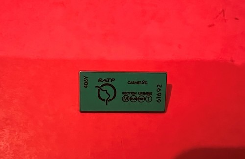 Pin ticket merto vert ratp - pin's,