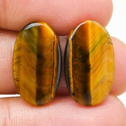 Paire cabochons œil de - en,