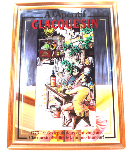 Miroir publicitaire clacquesin - miroir,