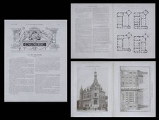 LA CONSTRUCTION MODERNE - n°41 - 1910 - REDON, HOTEL DE VILLE, EMMANUEL LERAY