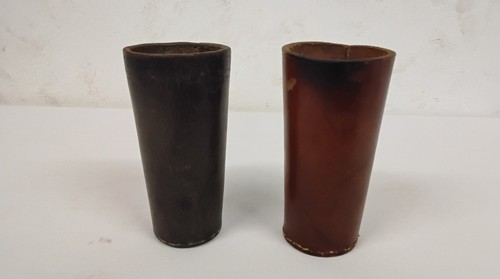 Anciens gobelets cuir - anciens,