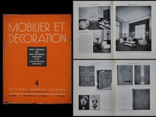 MOBILIER ET DECORATION N°4 1935 DUPRE LAFON, RELIURE, DECORCHEMONT, FEDER