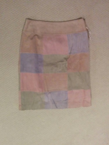 Women suede skirt - suede,