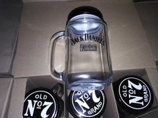 6 Verres chope mug Lynchburg jack Daniel's whisky whiskey n°7 no Ricard n2