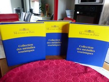 lot de 3  classeurs jetons touristiques vides d'occasion - très bon état