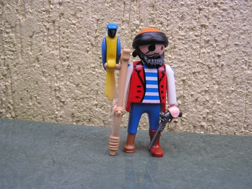 Playmobil pirate avec - avec, jambe
