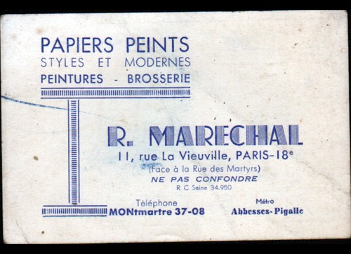 Paris xviii papiers - /, peints