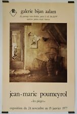 Poumeyrol Jean-Marie Les pièges 1977 Affiche Originale Exposition Réalisme