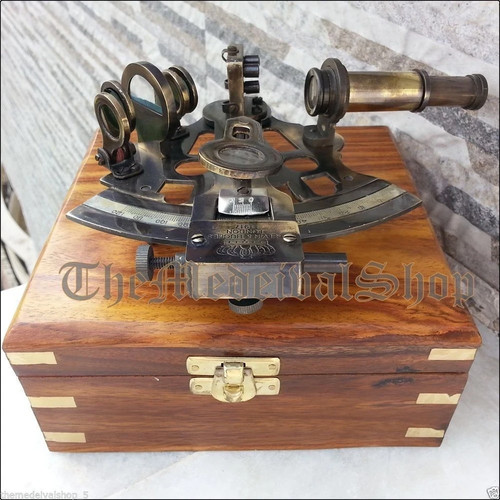 Sextant laiton allemand - en,