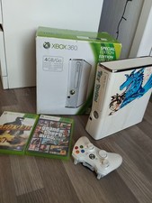 Xbox 360 White Slim Special Edition Console - Blue Dragon custom ( hand-made )