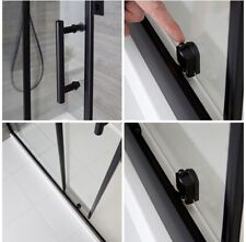 Porte de douche coulissante de 80 cm Et Paroi de retour de 90 cm 