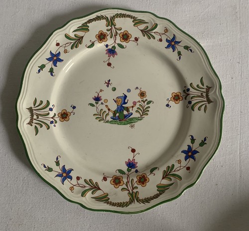 Assiette plate moulin des - assiette,