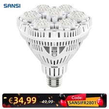 Lampe de Croissance Horticole à Spectre Complet 36W=400W E27 Ampoule à LED