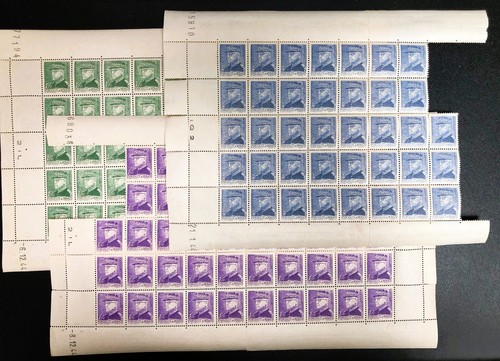 Monaco planches timbres - -,