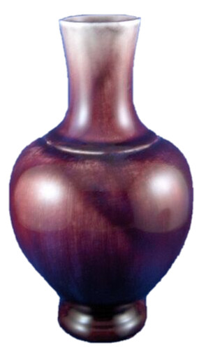 Vase porcelaine oxblood - vase,