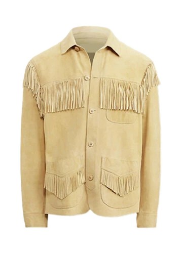 Manteau vintage franges - vintage,