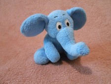 Peluche Doudou éléphant bleu