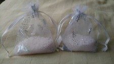 2 sacs désodorisants perles parfumées, rose pétillante et jasmin, perles rose pâle