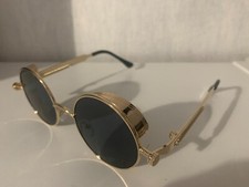 LUNETTES RONDES COULEUR OR STYLE "LEON" OU "MATRIX" NEUVES